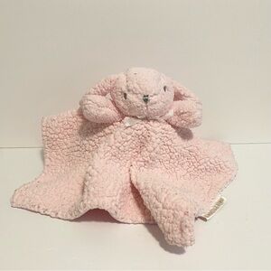 Blankets & Beyond Pink Bunny Lovey Sherpa Security Blanket Baby Toy Plush Girl